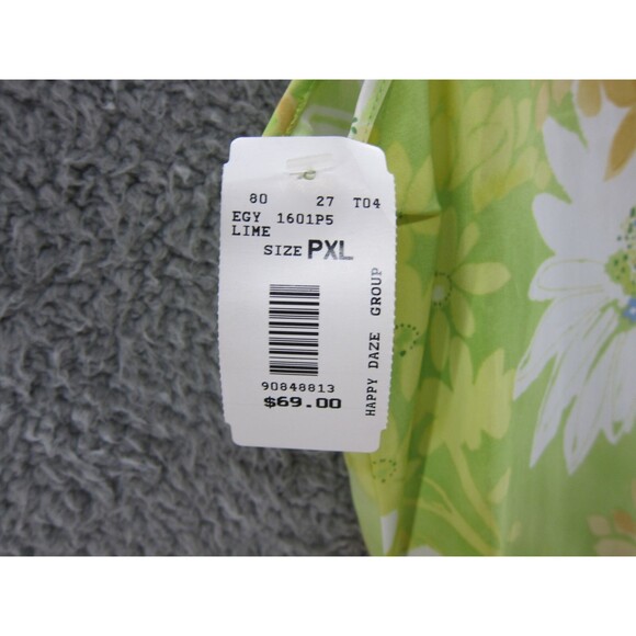 Drapers Damons Dress Womens PXL Sleeveless Sundress Green Floral Vintage 90s Y2K - Picture 4 of 6